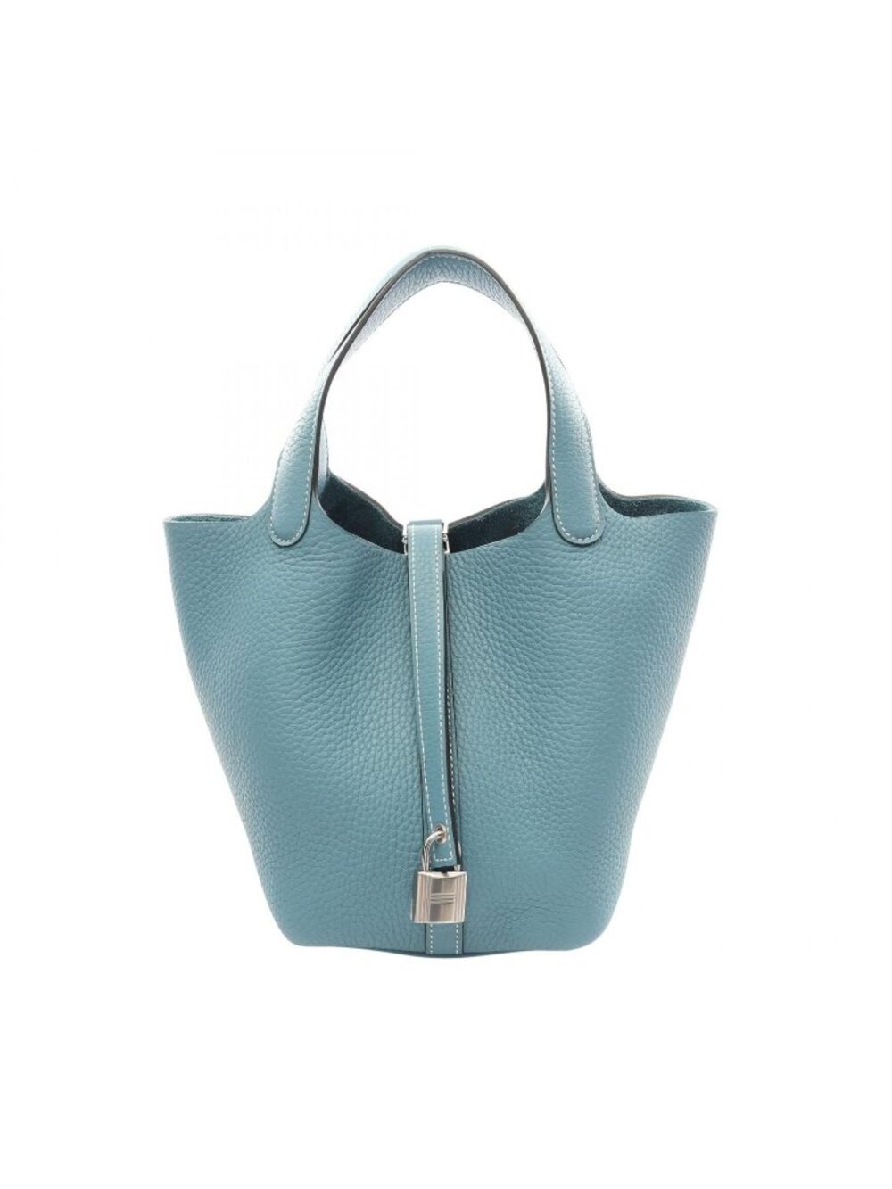 Hermes Handbag Picotin Lock PM New Blue Jean